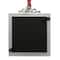 2.5" x 2.5" Red & Black Plaid with Silver Bow Metal Ornament Frame by Studio Décor®